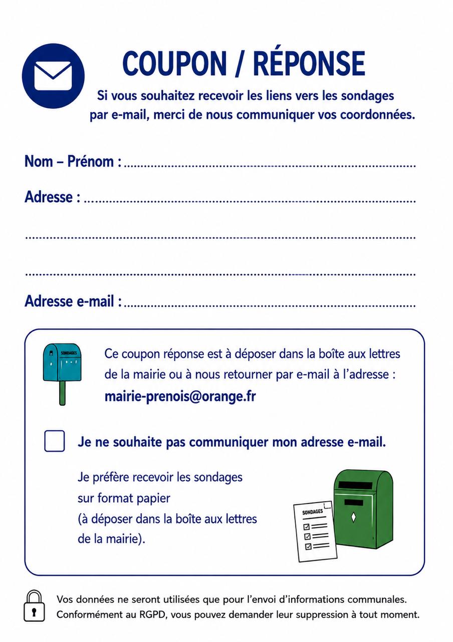 sondages coupon-réponse